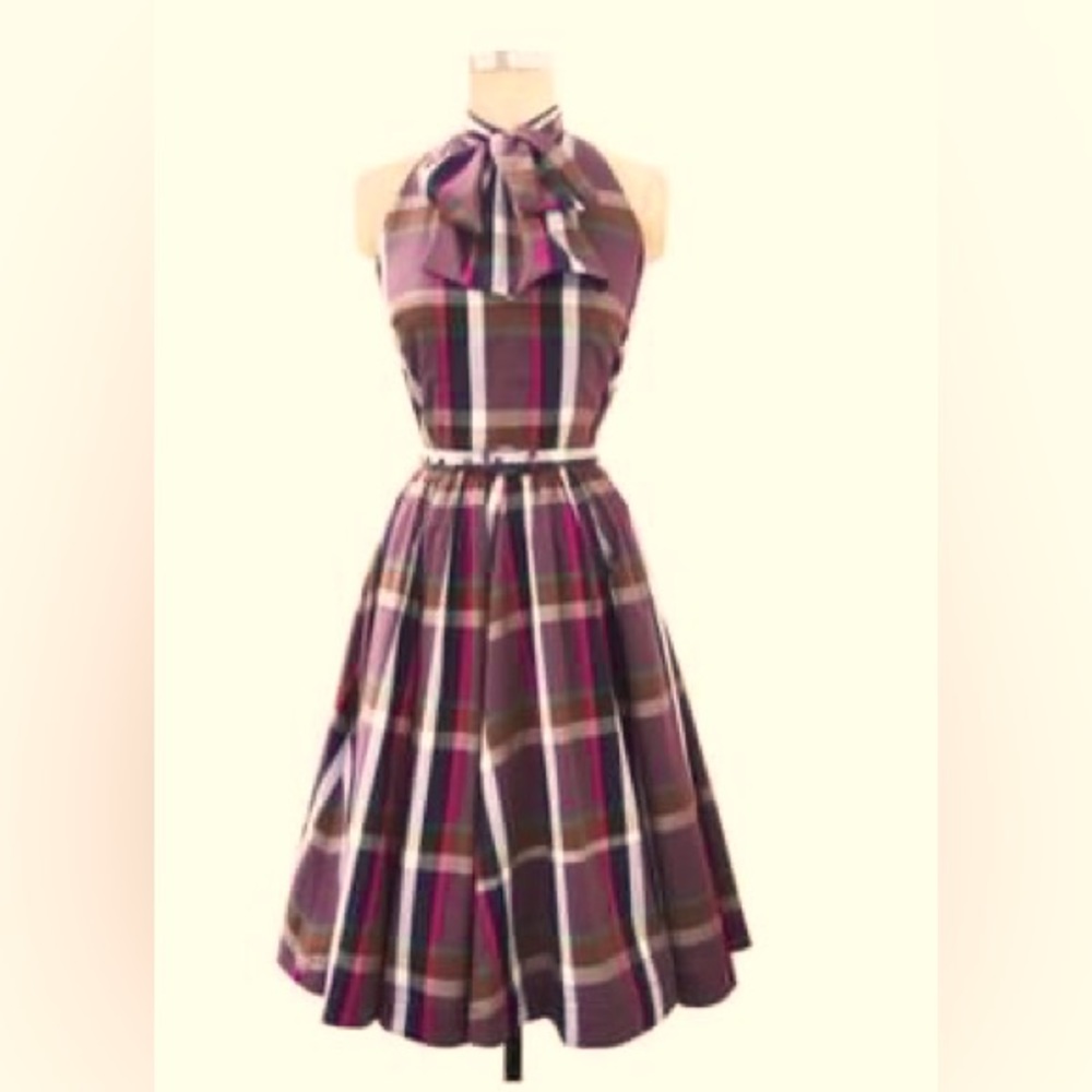 Trashy Diva - Streetcar Dress in Brown Plaid (EUC) - Size 10